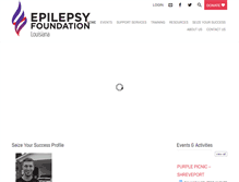 Tablet Screenshot of epilepsylouisiana.org